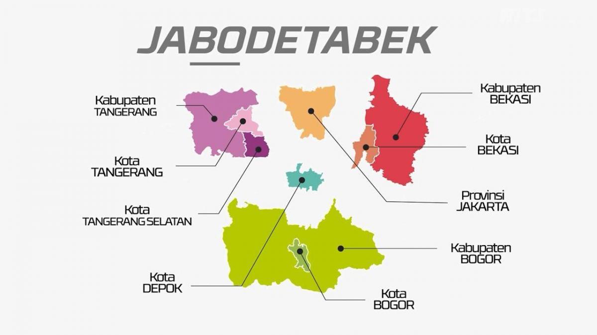 karta över jabodetabek