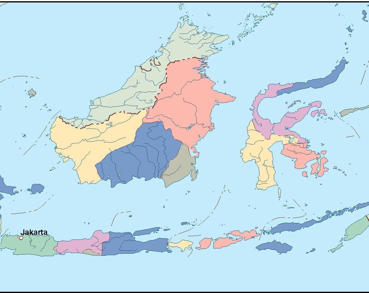karta över Jakarta karta vektor
