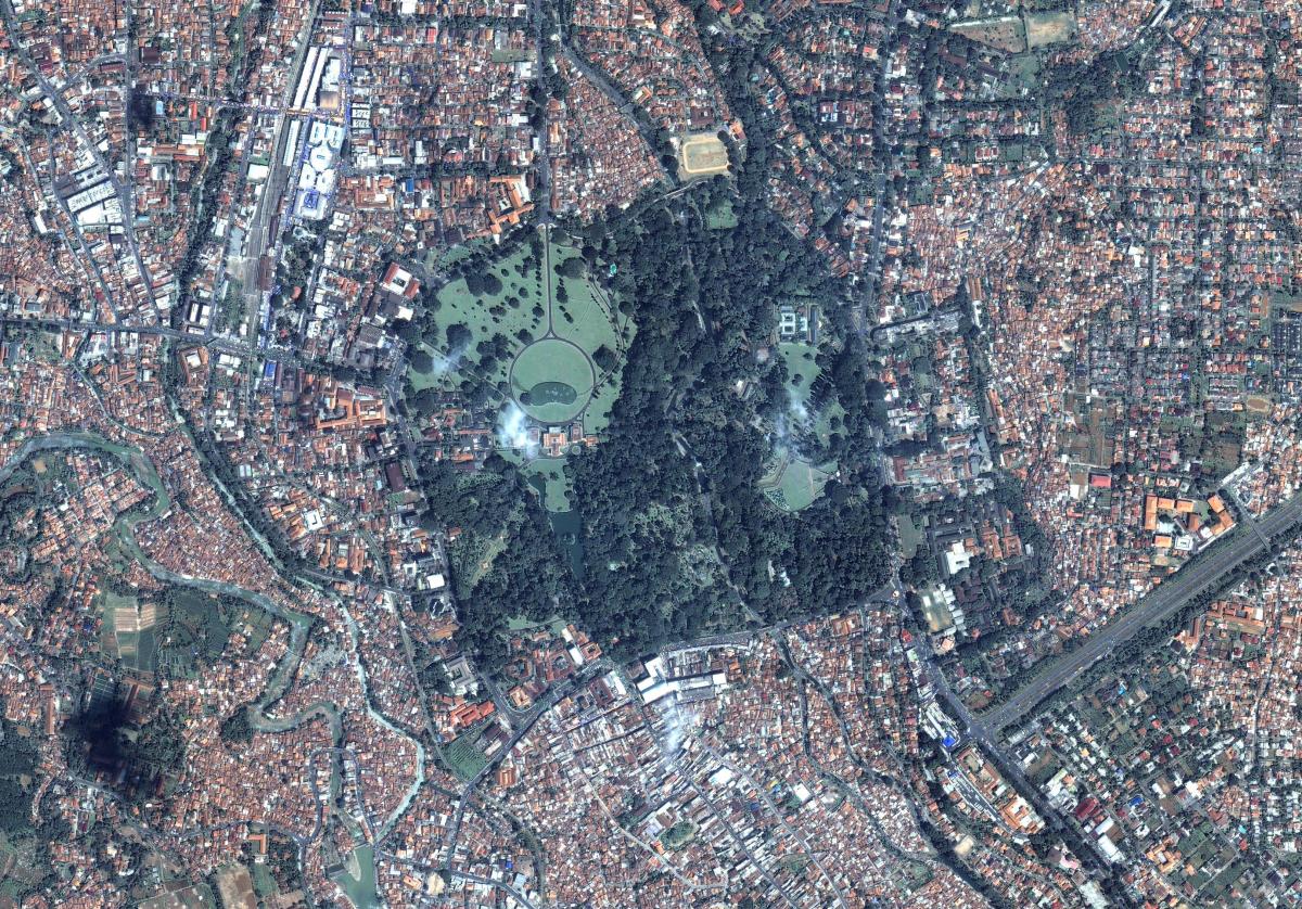 karta över Jakarta satellit -