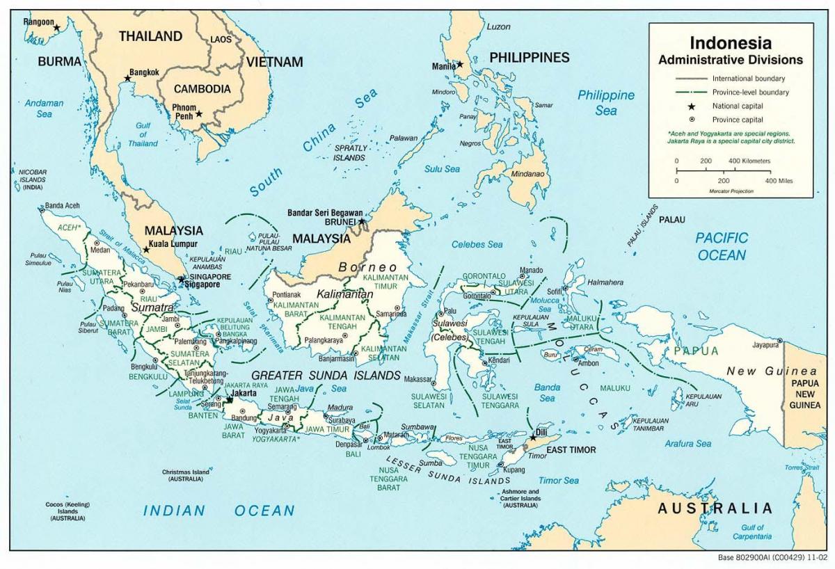 Jakarta indonesien världskarta
