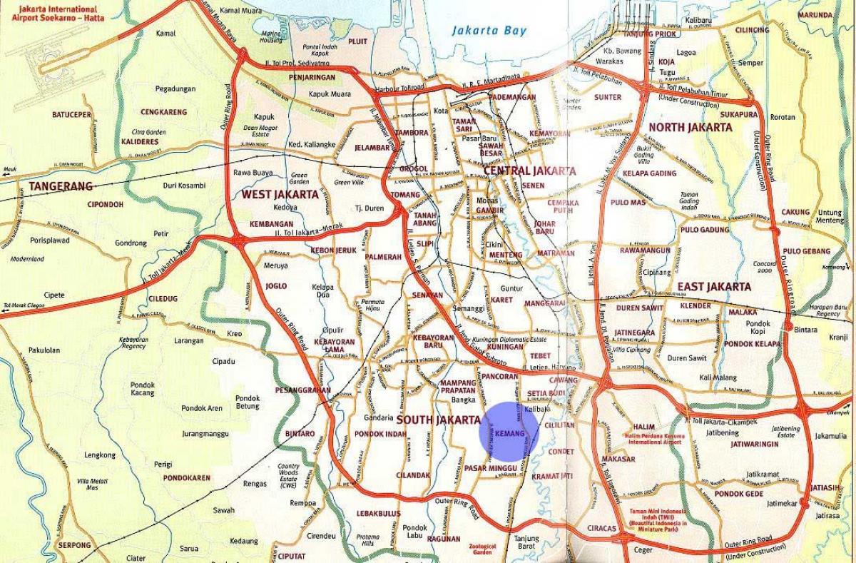 karta över kemang Jakarta