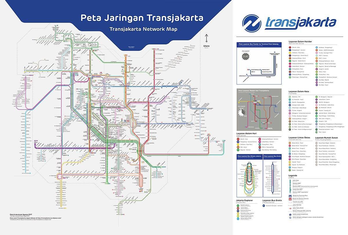 transJakarta rutt karta