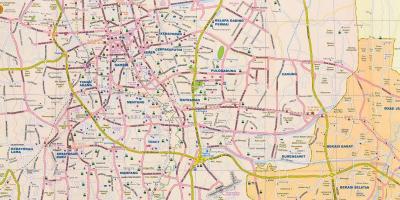 Karta över Jakarta street