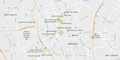 Karta över Jakarta nattliv