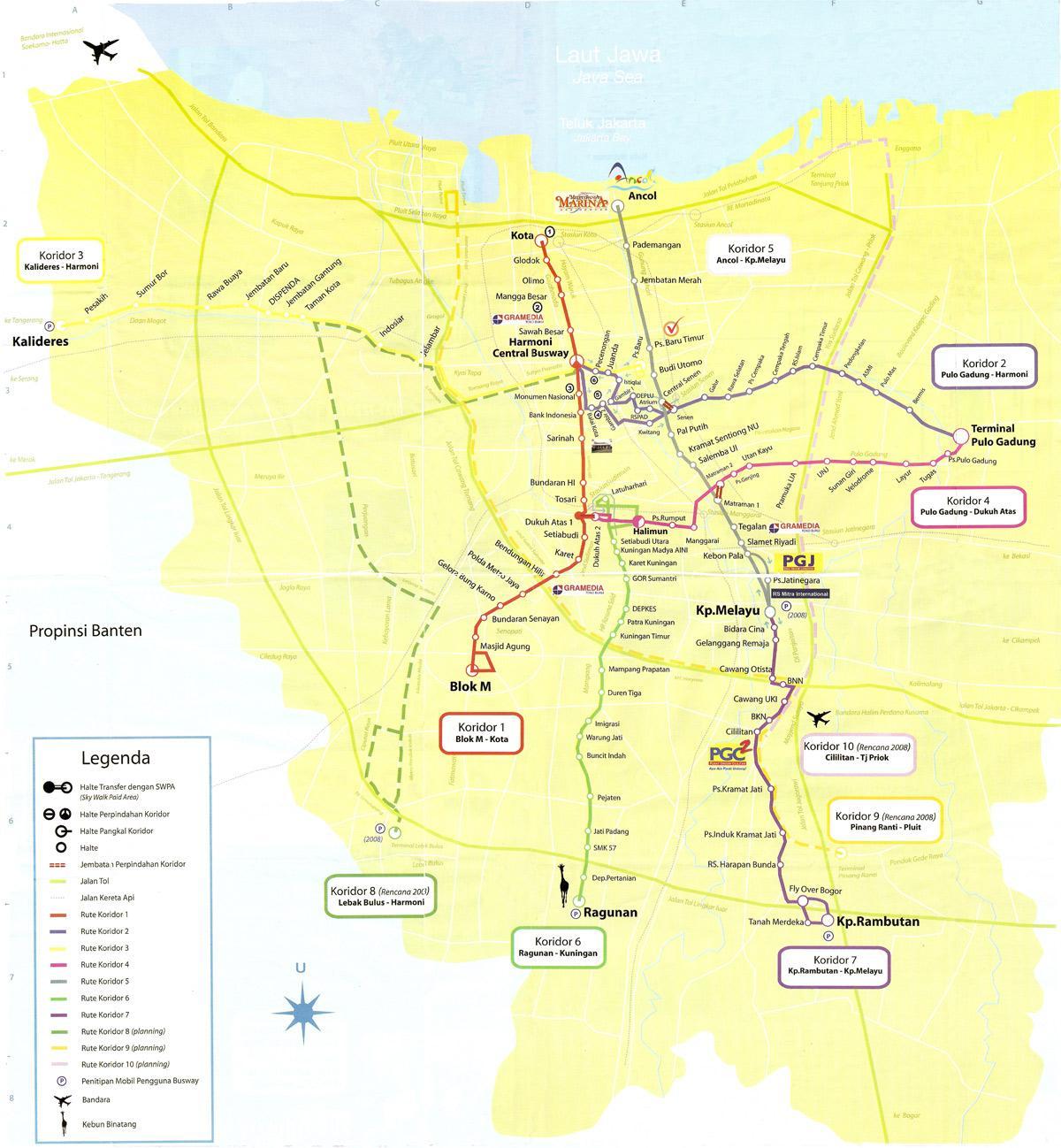 karta för karta ancol Jakarta